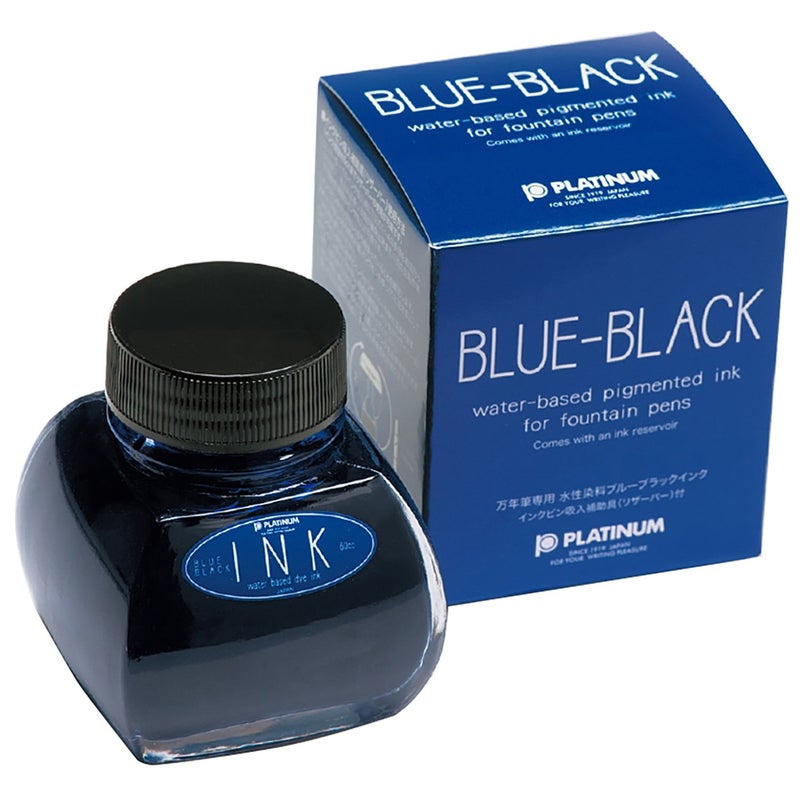 Platinum Fountain Pen Bottle Ink 60cc Blue Black INK-1200#3 - Image 1